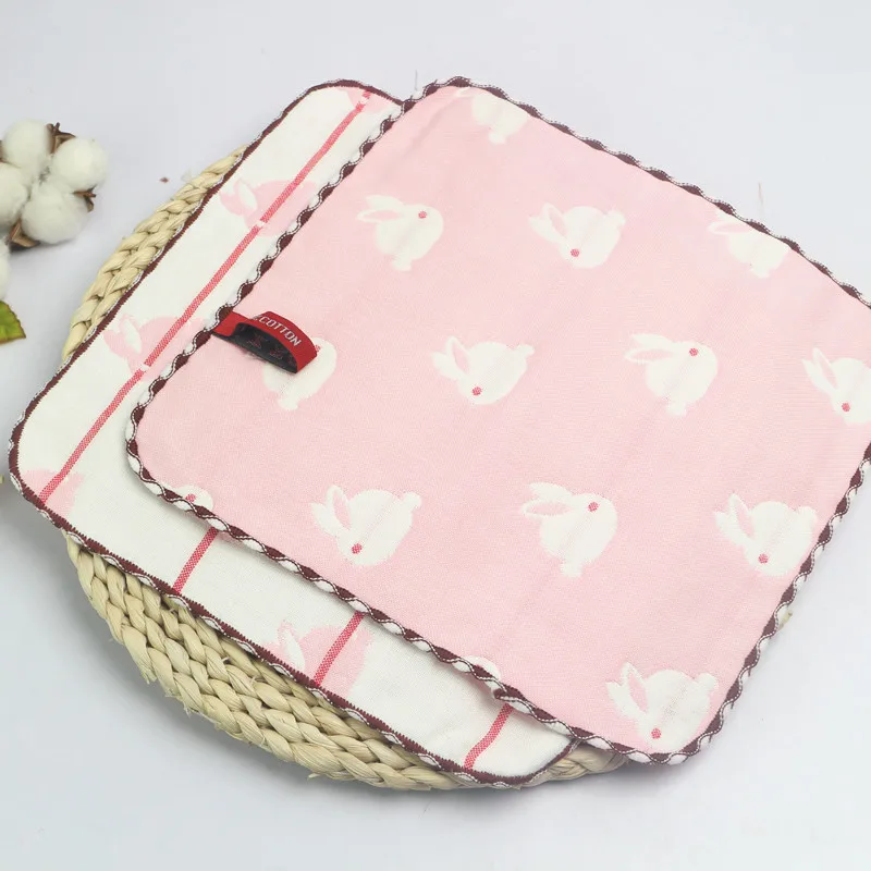 Хлопковое газовое детское полотенце из хлопка квадратное банное для