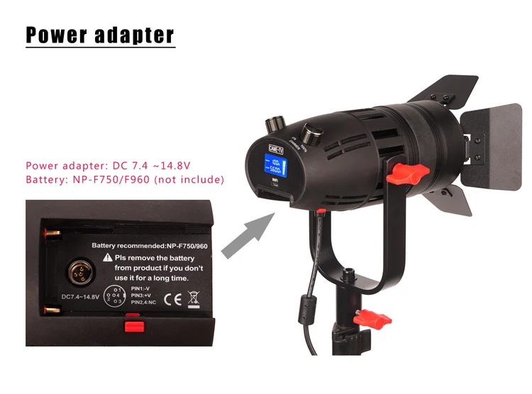 2 предмета CAME TV с фокусировкой Boltzen 30w 18800lux/1 м линзой Френеля регулируемой