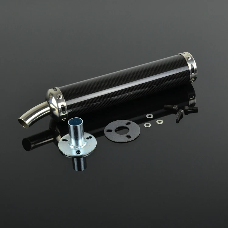 Глушитель выхлопной трубы для мотоцикла из алюминия и углеродного волокна 22 мм