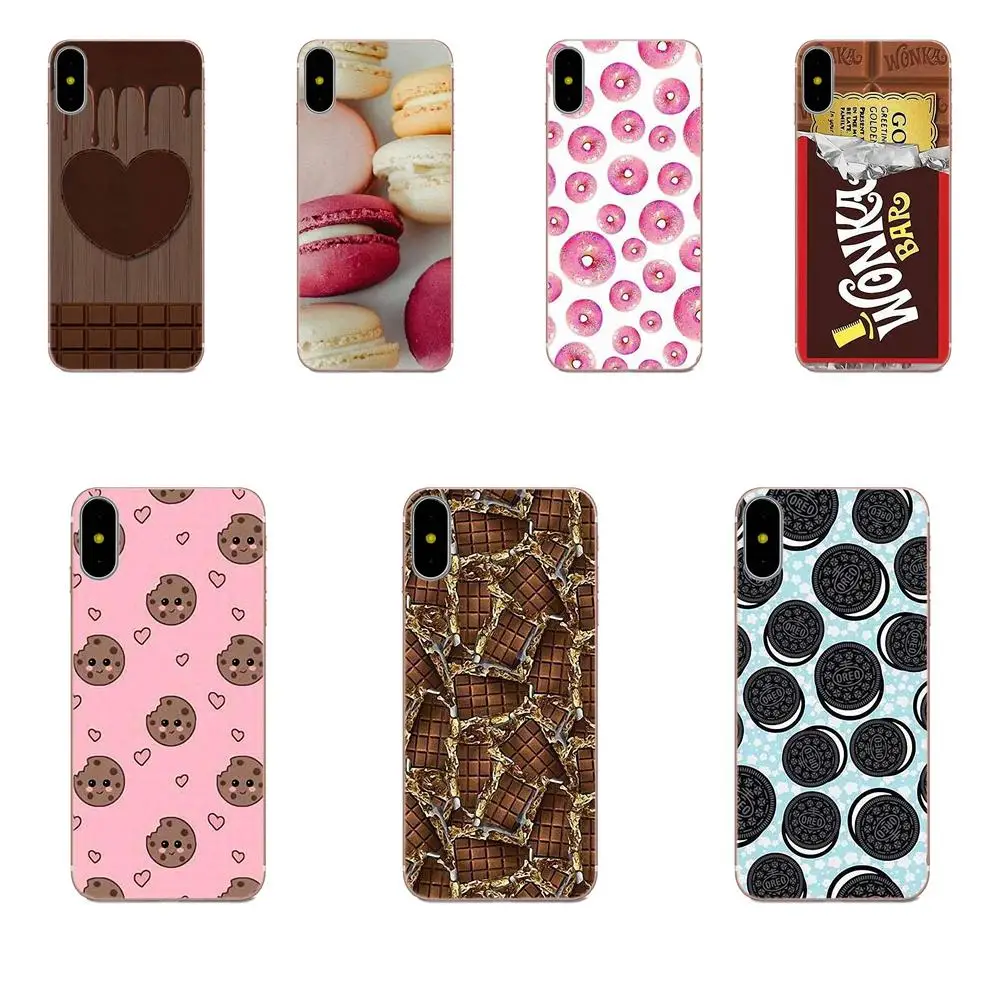 Еда печенье шоколадные конфеты мясо рыба лосось для Galaxy Alpha Core Note 2 3 4 S2 A10 A20 A20E A30 A40