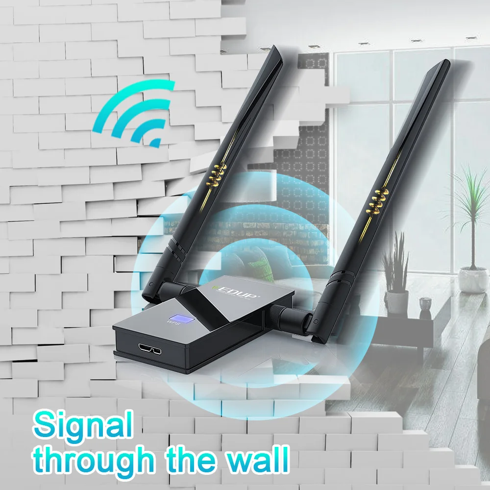 EDUP 5 ГГц usb Wi Fi Беспроводной адаптер высокое Скорость 3 0 Мбит/с hign усиления 2 * 6dbi