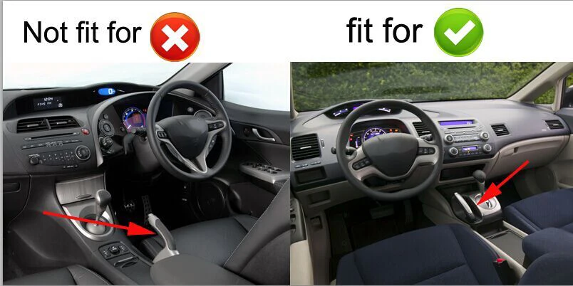 POSSBAY крышки на ручки автомобиля для Honda Civic Sedan 2006-2011 для ручного рычага стояночного тормоза Ручка рукав протектор аксессуары для интерьера