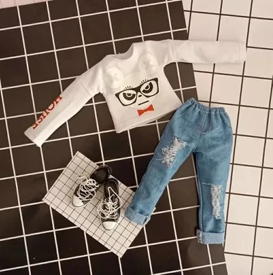 1 шт. одежда Blyth футболка с длинными рукавами и рисунком брюки для ob24 Azone Licca обувь 30