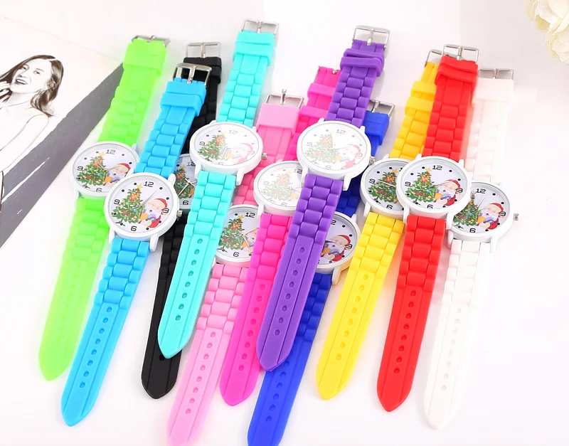 

Children Cute Christmas tree partner Fashion Watch Merry Christmas Gifts Silicone Strap WristWatch Relojes hombre 2017 clock