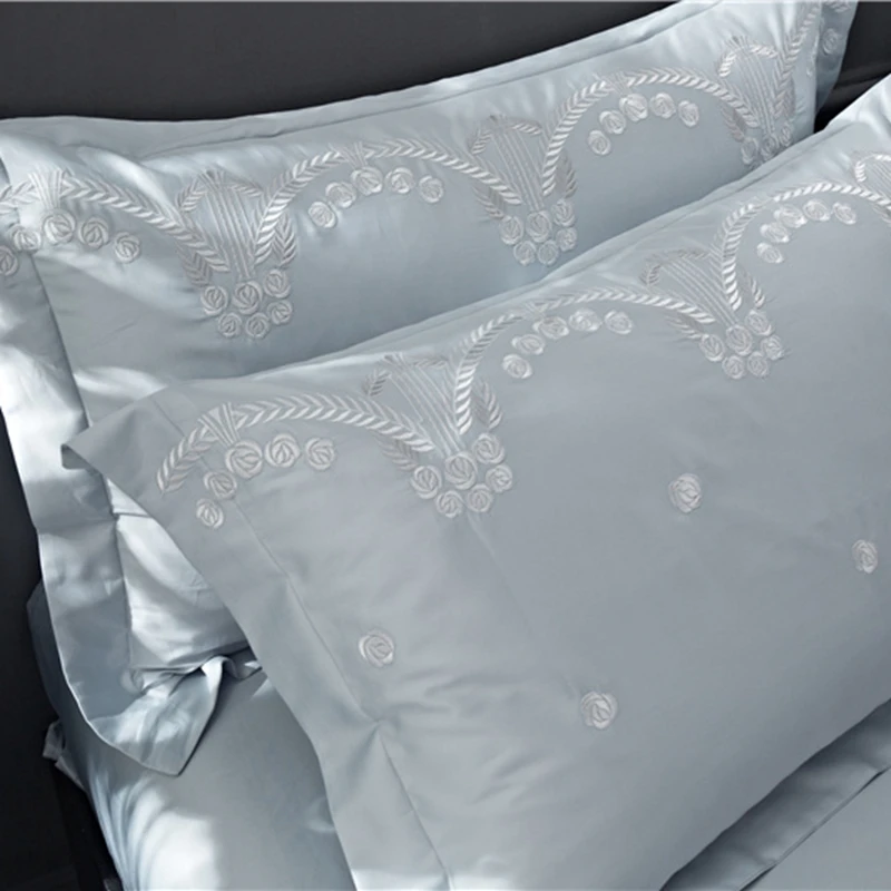 

2019 Long-Staple Cotton Luxury Exquisite Embroider Bedding Sets European Style Include Duvet Cover+Bed Sheet+Pillowcase