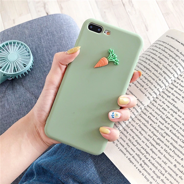 Карамельный цвет 3D фрукты чехол для телефона iphone XS Max XR X 6 S 7 8plus задняя крышка