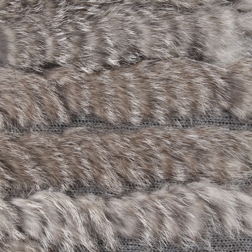 ZY82003 Classics Style Women Winter Fashion Knitted Real Rabbit Fur Warm O-Neck Poncho Many Colors Scarf Outerwear Coat | Женская одежда