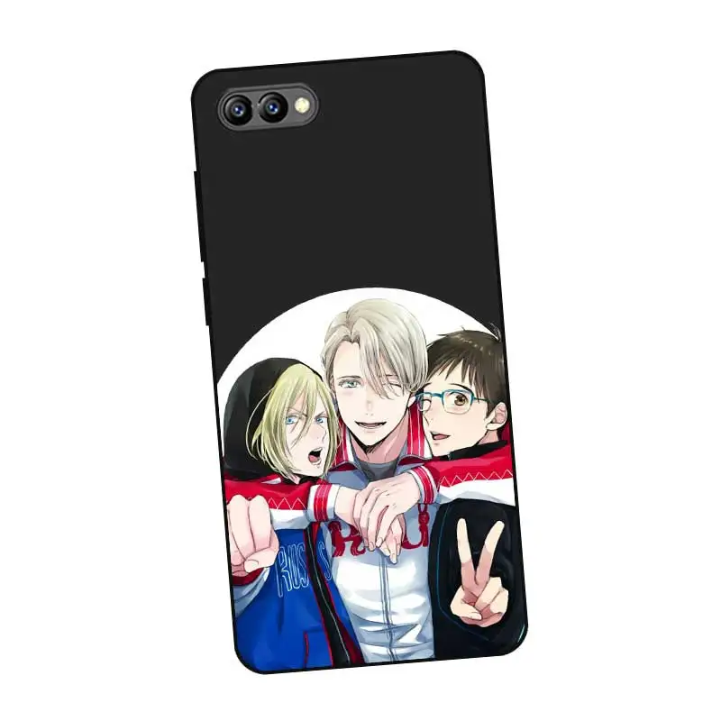 P249 силиконовый чехол Yuri On Ice Black для huawei Honor 6A 6C 6X 7C 7X8 Lite Pro |