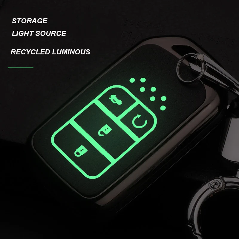 Чехол из цинкового сплава с светящимся автомобильным Дистанционным Ключом чехол