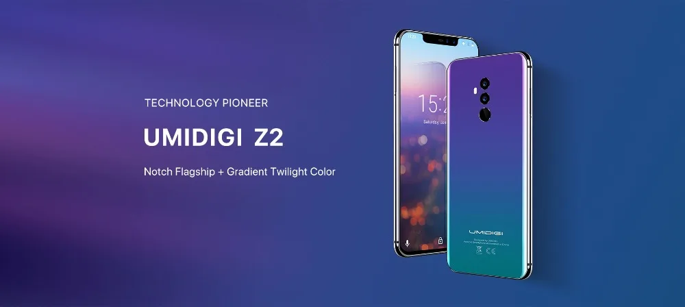 UMIDIGI Z2, глобальная версия, 6,2 дюйма, FHD, Android 8,1, смартфон Helio P23, 6 ГБ ОЗУ, 64 Гб ПЗУ, 4 камеры, 3850 мАч, мобильный телефон с функцией распознавания лица