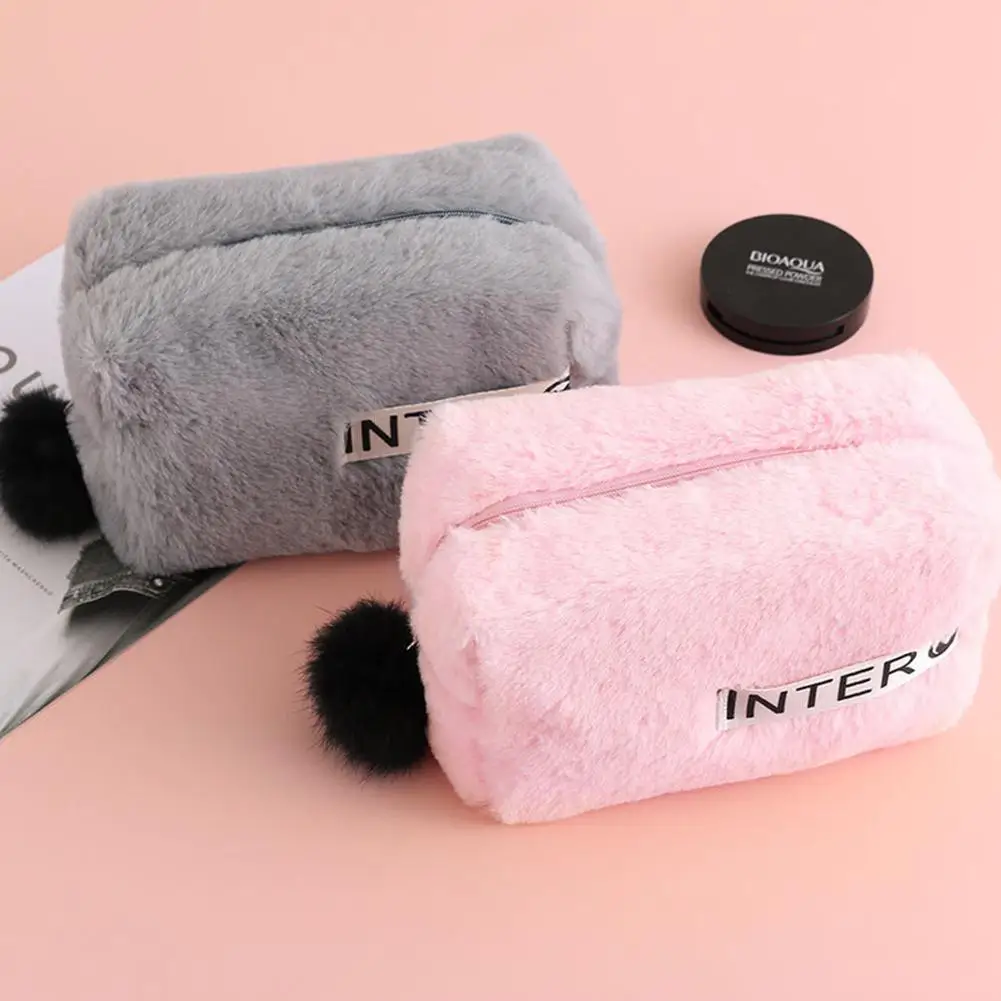 

Cute Animal Plush Cosmetic Organization Bag Travel Storage Makeup Bag For Women Ladies