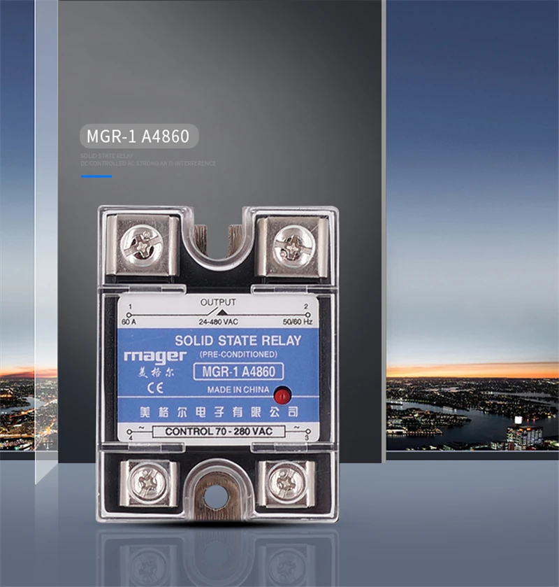 60A твердотельные реле SSR-60AA AC в AC MGR-1 A4860 твердотельные реле с защитными крышками