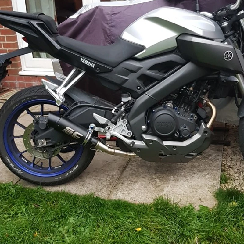 Глушитель для мотоцикла Yamaha 2008 2017 YZF R15 полный комплект выхлопная труба с