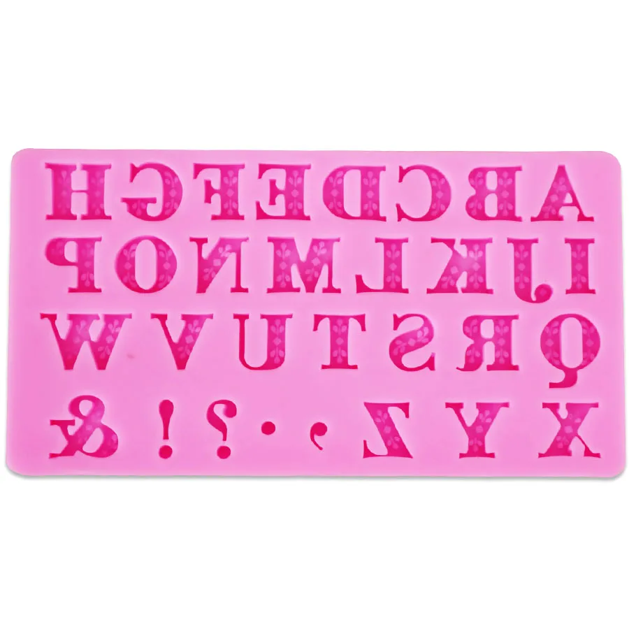 10PCS/SET M350 English Letters Silicone Mold Cake Border Fondant Decorating Tools Candy Chocolate Gumpaste Moulds | Дом и сад