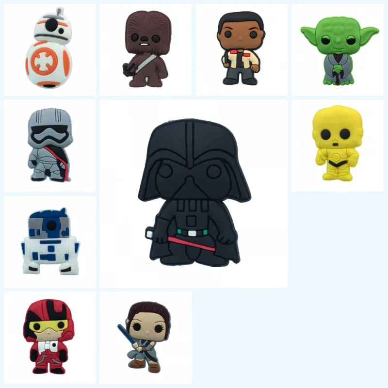 125B 10 шт./лот, аксессуары для обуви из ПВХ, tsum, tsum, Тролли, Уличная обувь кунжута, очаровательные туфли с зажимом для обуви, croc, подвески jibz для детей, вечерние, маленький подарок - Цвет: 125B