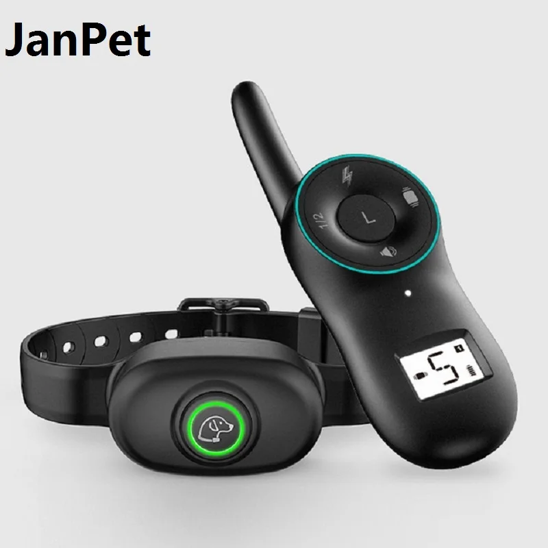 

JanPet Rechargeable Waterproof Dog Training E-Collars 400M Remote Electric Shock Vibration Pet Dog Training System