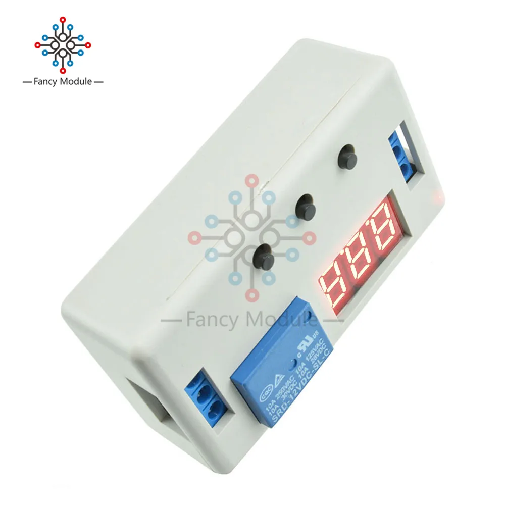 Программируемый таймер 1 канальный модуль 12 В с светодиодный вым светодиодным
