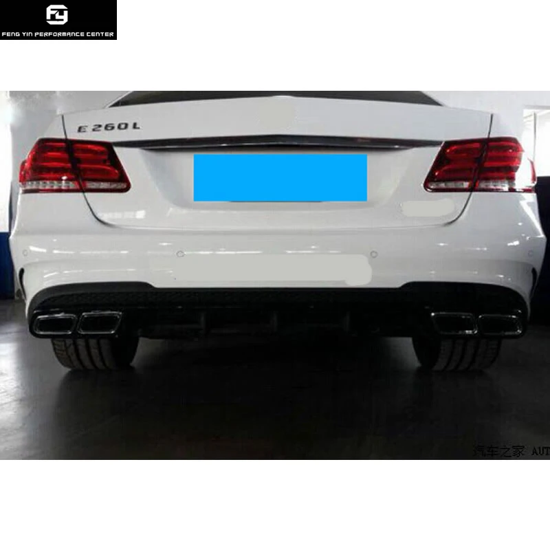 W212 E63 AMG комплект кузова автомобиля FRP Неокрашенный передний бампер задний диффузор боковые юбки для Mercedes Benz W212 E300 AMG стиль 14-16