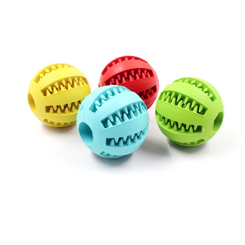 1 шт. игрушки для домашних собак чистки зубов шары арбузы форма зубы жевательные игрушки резиновые шарики интерактивная игра протекающие пищевые шарики