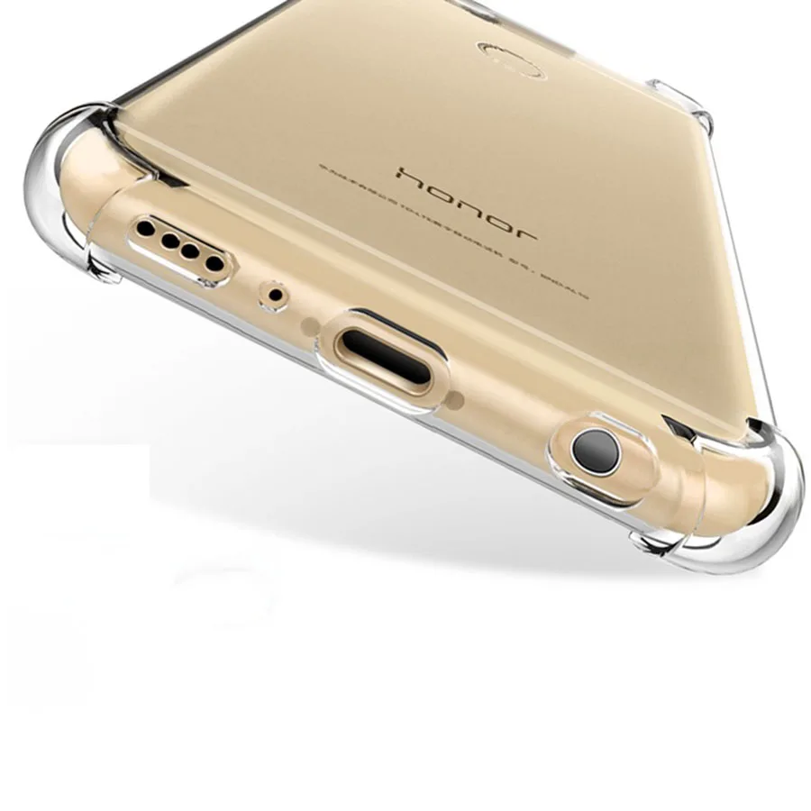 Модный Мягкий противоударный силиконовый чехол с четырьмя углами для Huawei play 7C