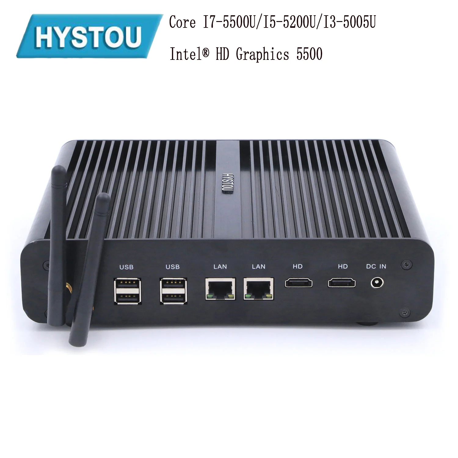 Hystou 2019 мини пк Windows 10 i7 5500U i5 5200U i3 5005U Barebone minipc HTPC Intel Nuc Fanless для linux pfsence пк|Мини ПК| |
