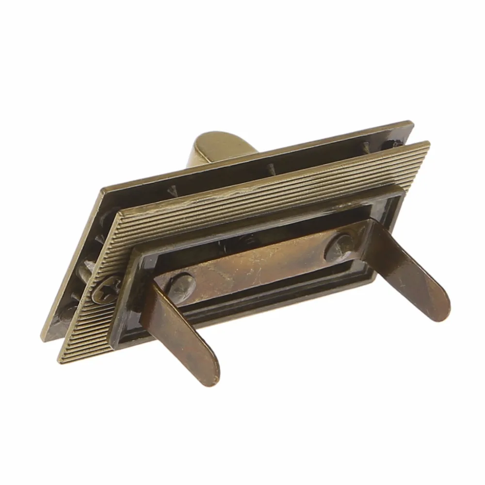 

Metal Rectangle Shape Clasp Turn Locks Twist Lock DIY Handbag Bag Purse Hardware