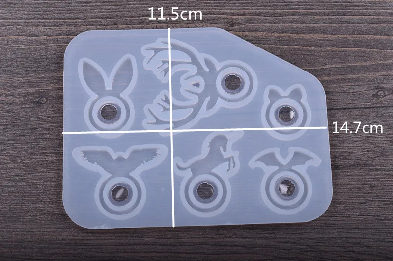 1 шт. прозрачные силиконовые формы для сережек и ожерелий|resin ring mold|ring resin moldmolds for