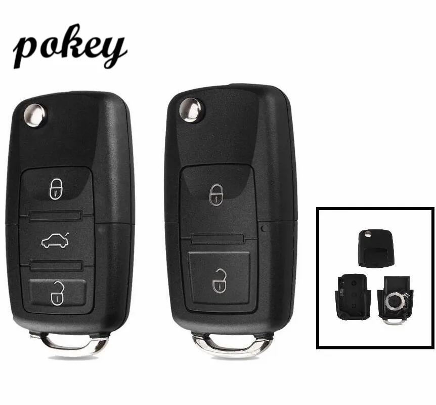 Для vw Volkswagen 2 3 кнопки флип складной корпус автомобильного ключа дистанционного