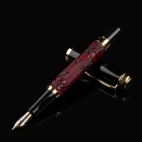 best pricehigh quality ink pen designer 3 d dragon gold clip pens f nib decor executive caneta metal fountain pen gifts