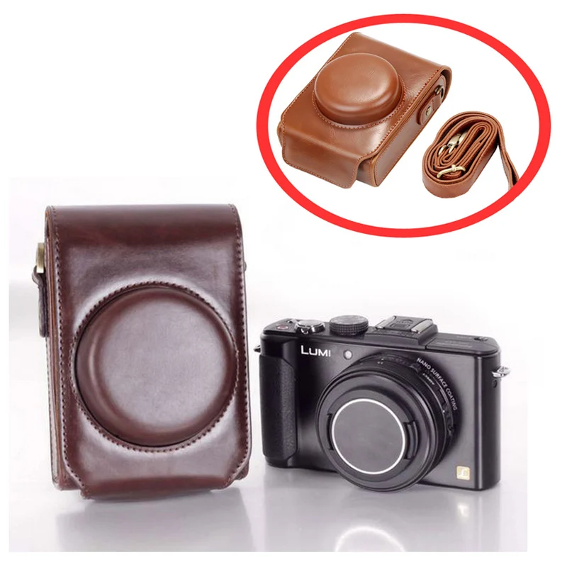 Чехол для камеры из искусственной кожи чехол Panasonic Lumix LX7 LX5 LX3 LX10 LX15 сумка на