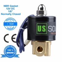 u s solid 18 brass electric solenoid valve 12v dc normally closed for water air oil ce certified