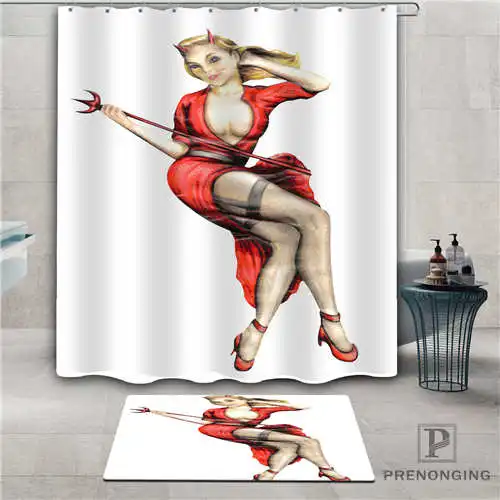 Индивидуальный pin-up (1) водонепроницаемый занавеска для душа коврик ванной