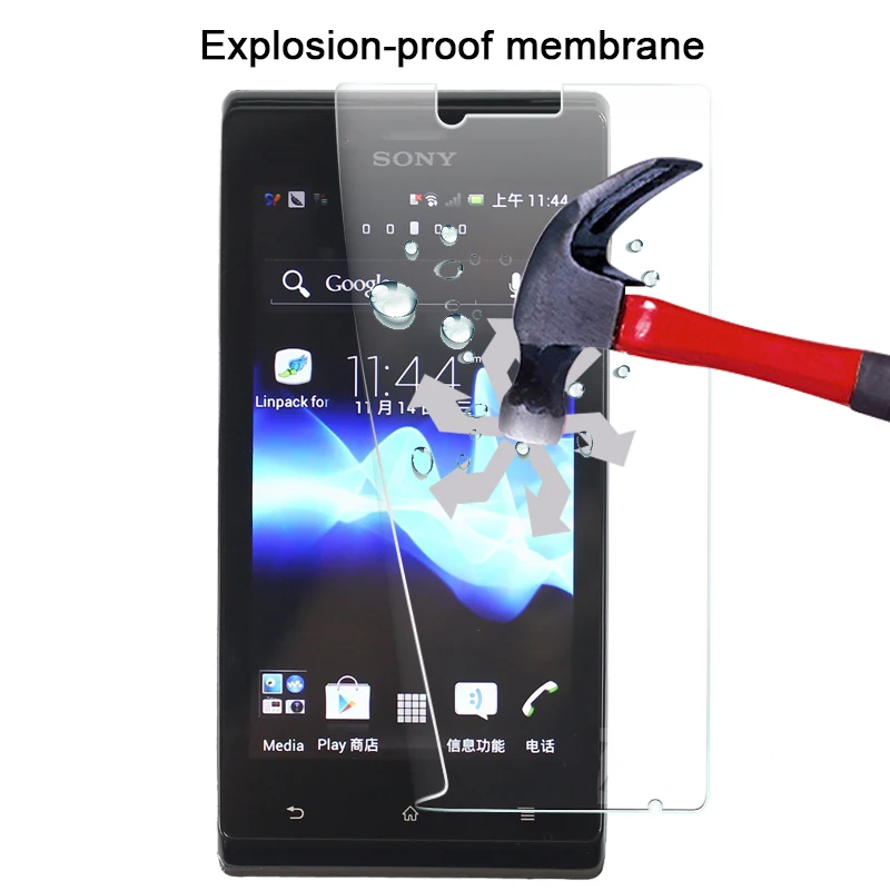 На Sale1pc Взрывозащищенная нано мягкая пленка для Sony Xperia J ST26i 4 &quotводонепроницаемая