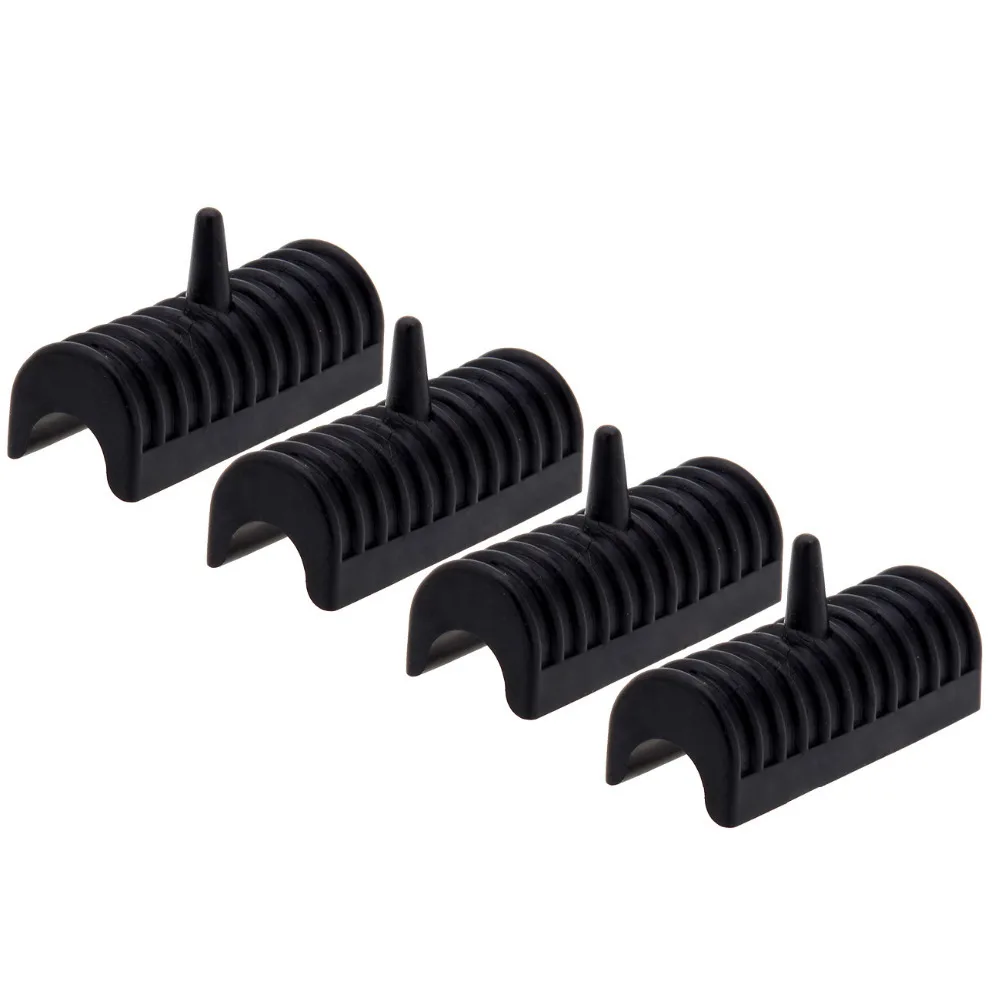 4 шт. черный латексный резиновый поддерживающий Жесткий Чехол Для Harley Electra Glide