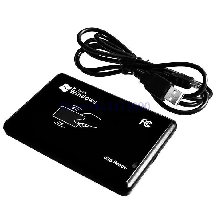 Новый безопасный черный USB датчик приближения Smart RFID ID Card-Reader 125 кГц EM4100 |