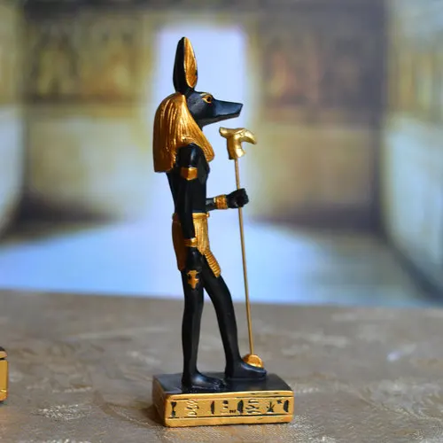 Мумия возвращается древних египетских идолов Anubis украшение "Собака" Horus Patronos туристические сувениры счастливые украшения фигурки ремесла - Цвет: XS