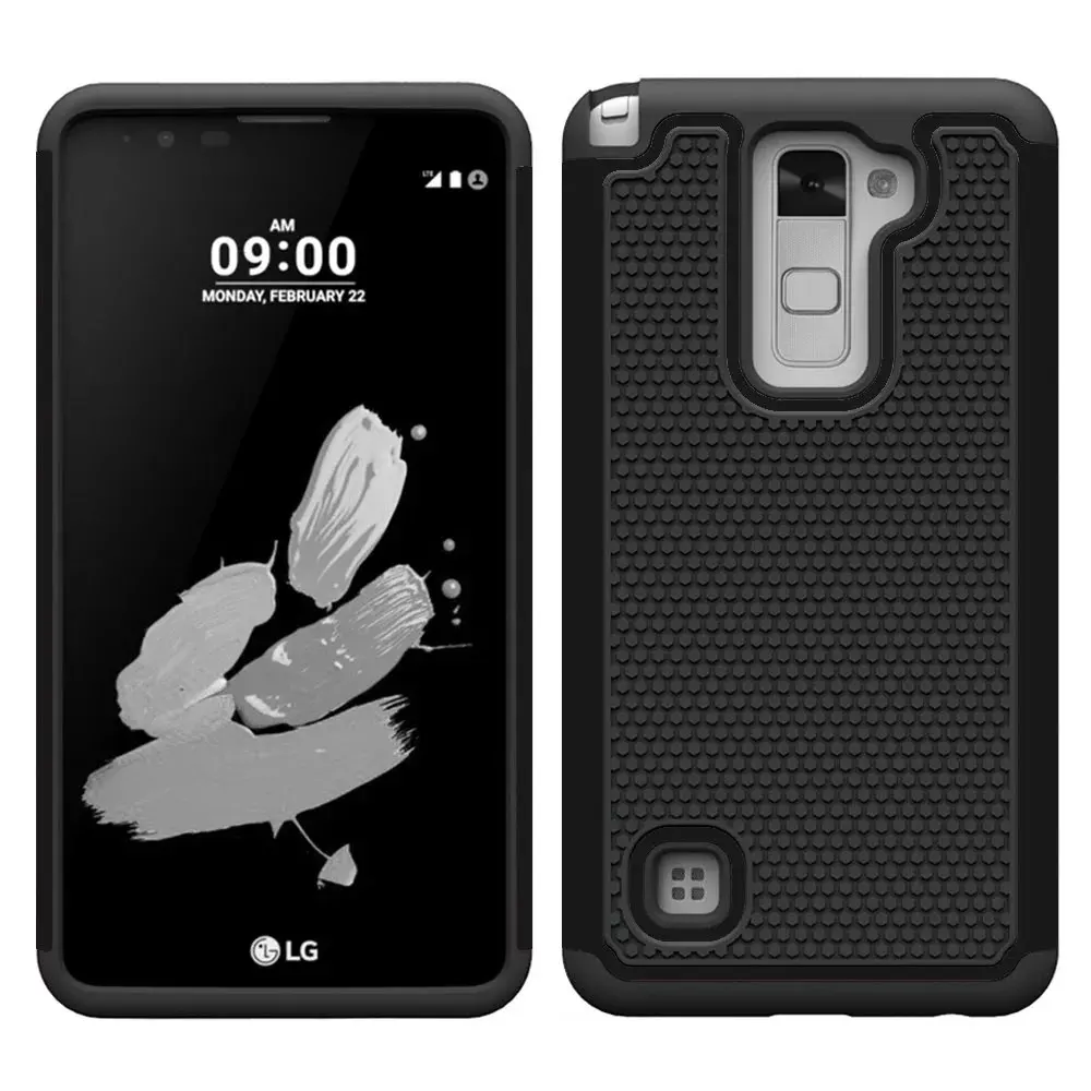 Противоударный тонкий Гибридный двухслойный защитный чехол для LG Stylus 2 / G Stylo (LS775)