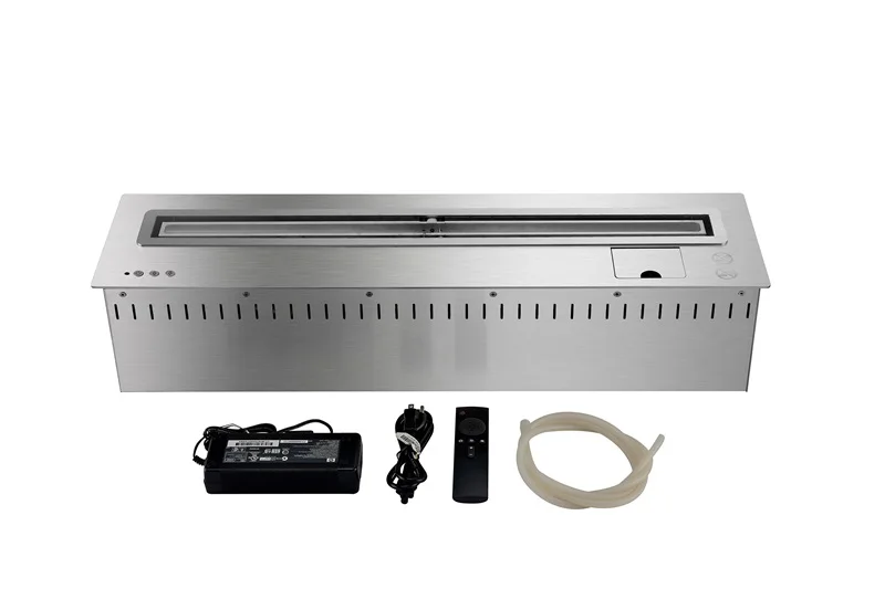 72 inch silver or black intelligent remote control ethanol caminetto elettrico | Обустройство дома