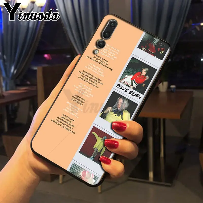 Мягкий чехол для телефона Yinuoda Music Singer Star Billie Eilish Huawei honor 8x 7a P20Lite P10 Plus Mate10Lite Mate20 P20