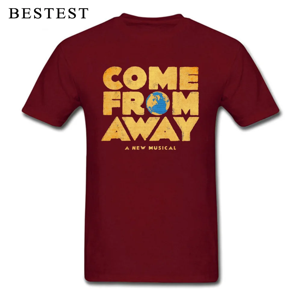 Мужская футболка с надписью Come of Away High Street топы из 100% хлопка футболки в стиле рок