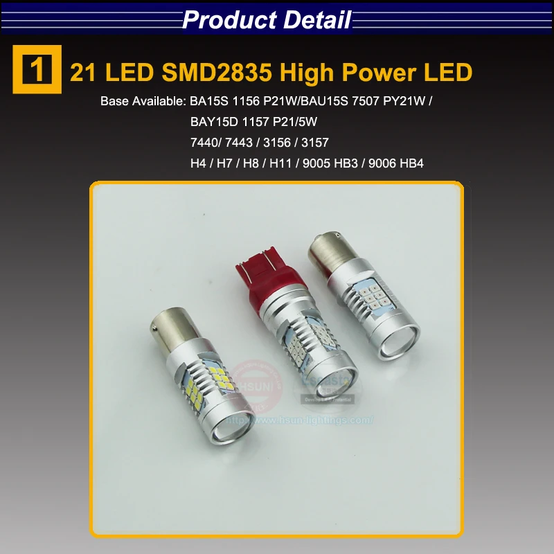 2шт eseastar 21SMD 1156 BA15S 1157 BAU15S 7440 7443 3156 3157 H4 H7 9005 9006 P21W светодиодный светильник заднего