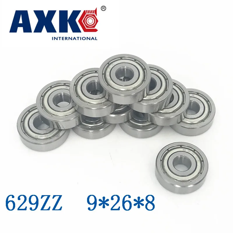 

Axk 629zz Bearing Abec-5 10pcs 9x26x8 Mm Miniature 629z Ball Bearings 629 Zz Emq Z3v3 Quality
