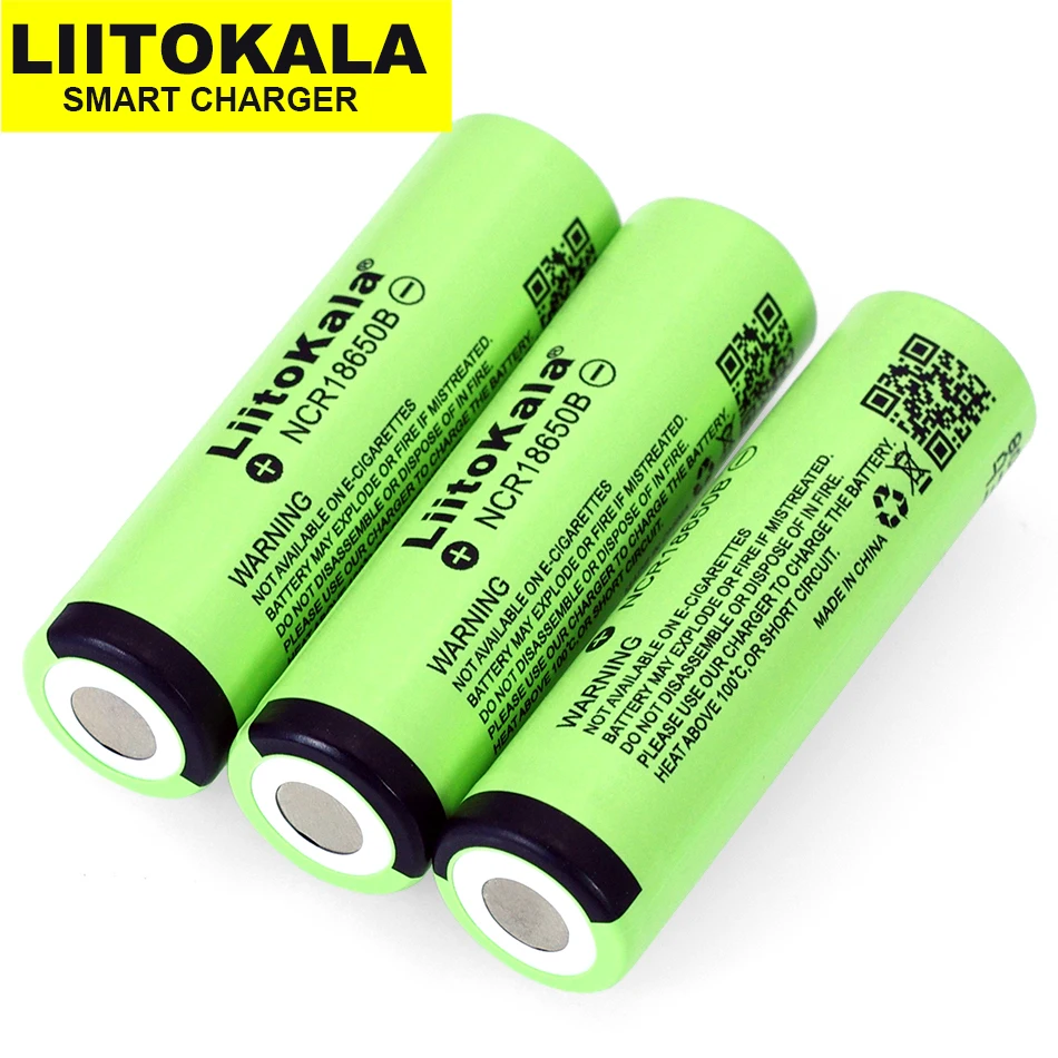 

12PCS Liitokala 2019 New original 18650 3400mAh lithium battery NCR18650B 3.7V battery for flashlights