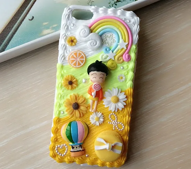 Для iphone X 8 7 6 6s plus DIY чехол 3D милый Сакура momoko чехол для телефона для iphone XS MAX XR ручной работы крем карамельный чехол подарки для девочек