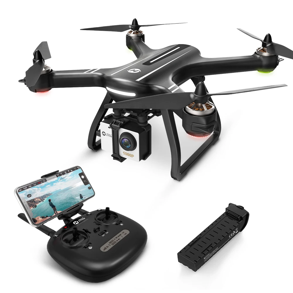 ЕС США Holy Stone HS700 gps селфи Дрон с камерой HD 1080P FPV 1000 м полёт 20 минут 2800 мАч 5 ГГц бесщеточный двигатель RC вертолет