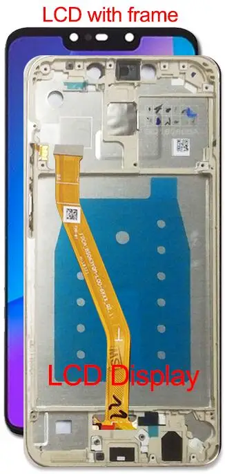 lcd with frame white Для huawei nova 3i ЖК-дисплей+ сенсорный экран панель дигитайзер в сборе с рамкой для huawei nova 3i ЖК+ задняя крышка - Цвет: lcd with frame white