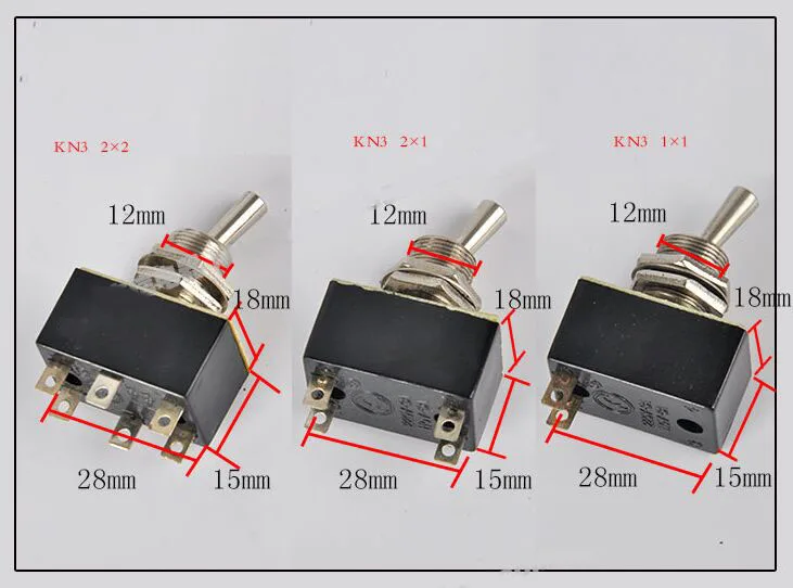 

KN3 2*2 KN3 2*1 KN3 1*1 мгновенный паяльный терминал 6A пружинный переключатель