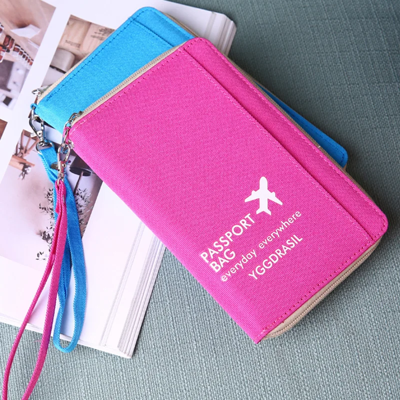 

Oxford Travel Wallet Passport Holder Waterproof Cover Passport Women Multifunctional Travel Passport Bag Document Organizer