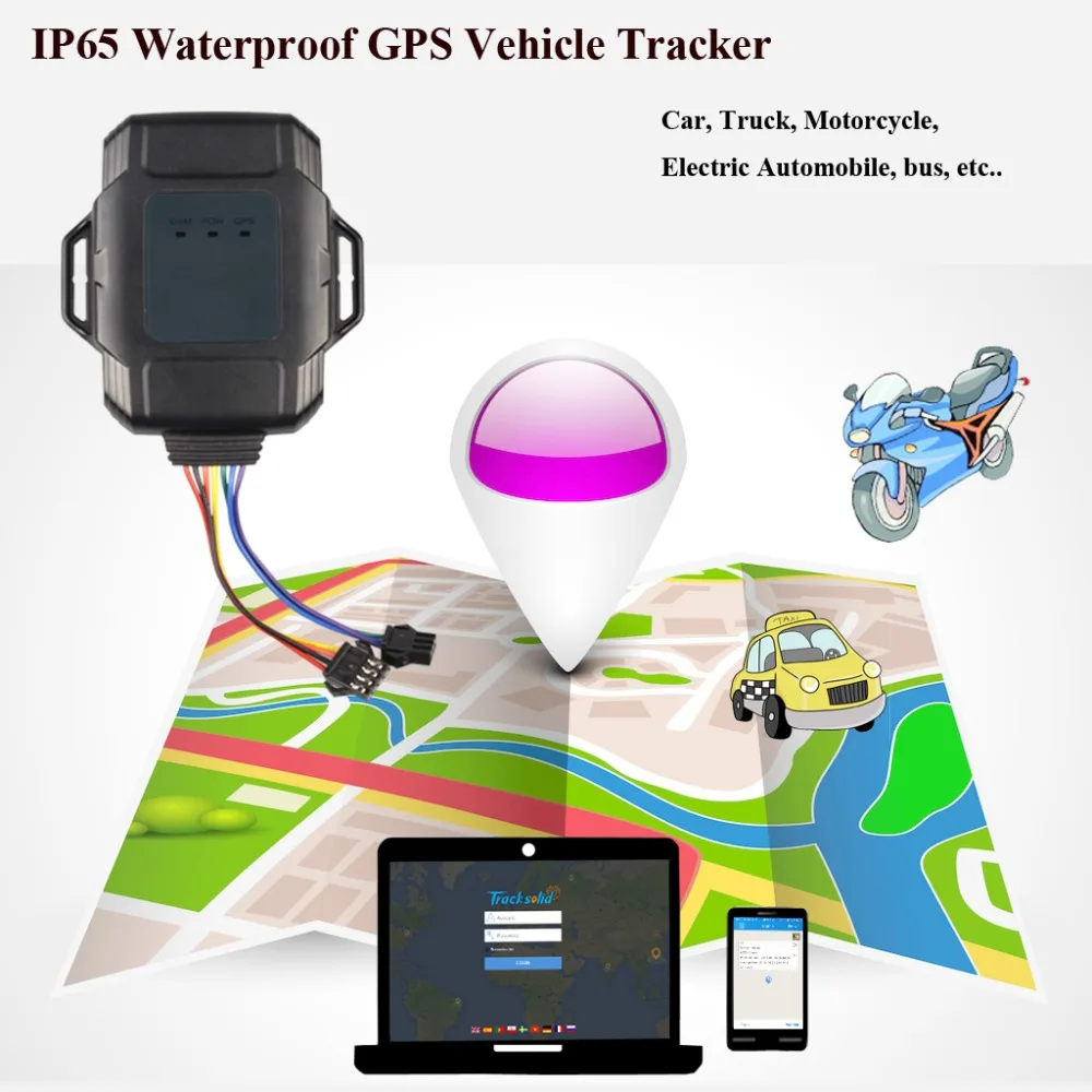 JM01 GT100 ET130 Автомобильный GPS GSM Трекер Локатор для Велосипеда мотоцикла Грузовик С
