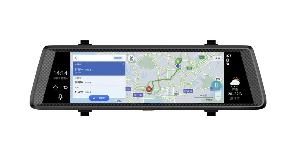 HGDO Автомобильные видеорегистраторы 10 дюймов сенсорные Android 5,0 gps навигаторы FHD 1080P видео регистратор зеркальный видеорегистратор wifi 3g camara para automovil